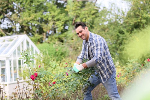 Cubic-yard estimate for a larger Pinner garden job