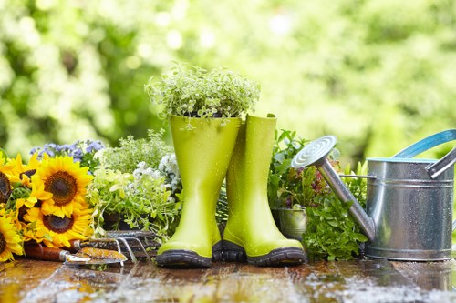 Hard landscaping features in a Pinner garden design