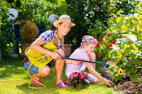Garden work and payment terms document for a service contract